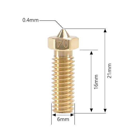 Extruder Nozzle for anycubic kobra 2 /2 neo/pro/plus/max – 1.75mm x 0.40mm