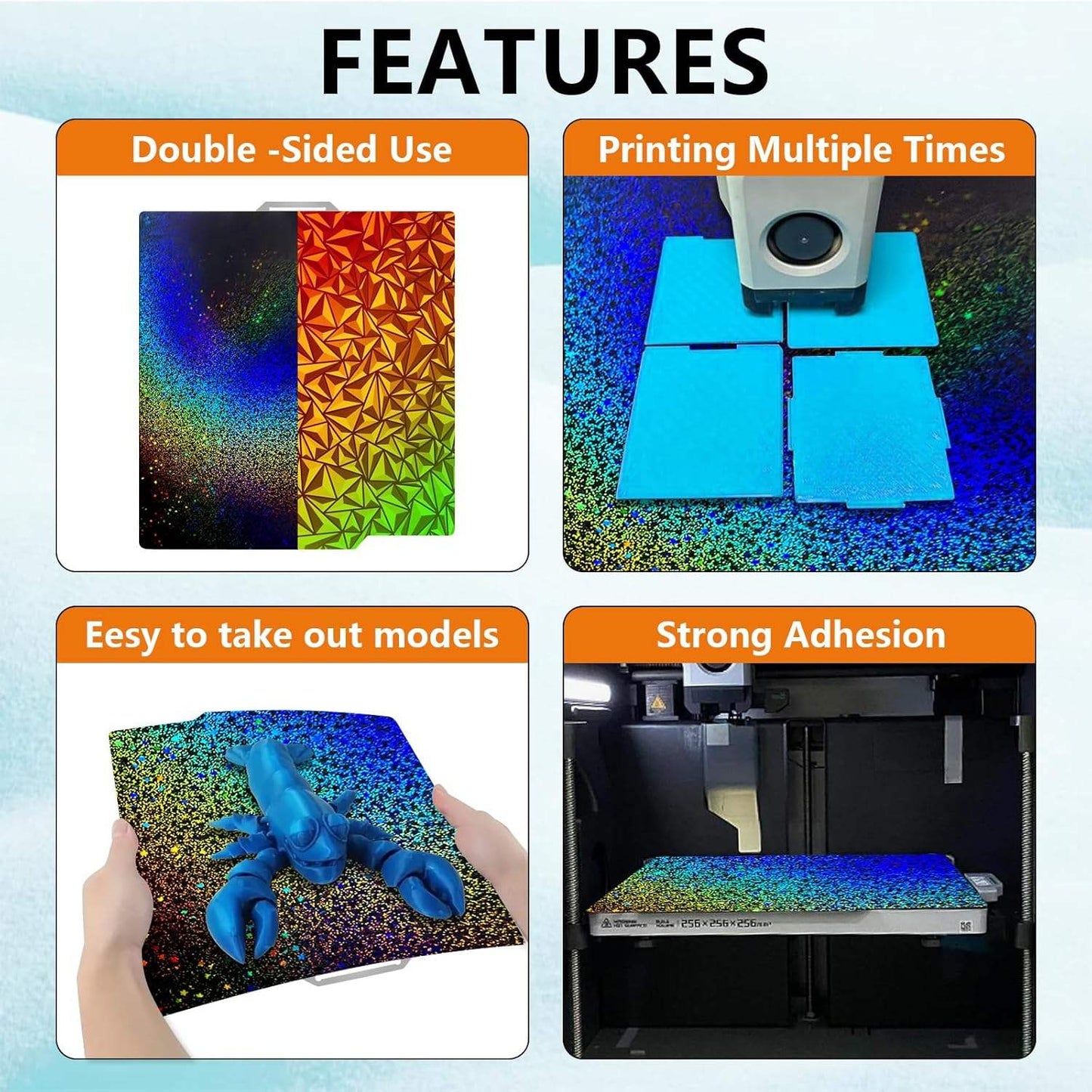 Brilliant Diamond PEO+PEY for Bambu Lab A1/X1/X1C/P1/P1P/P1S