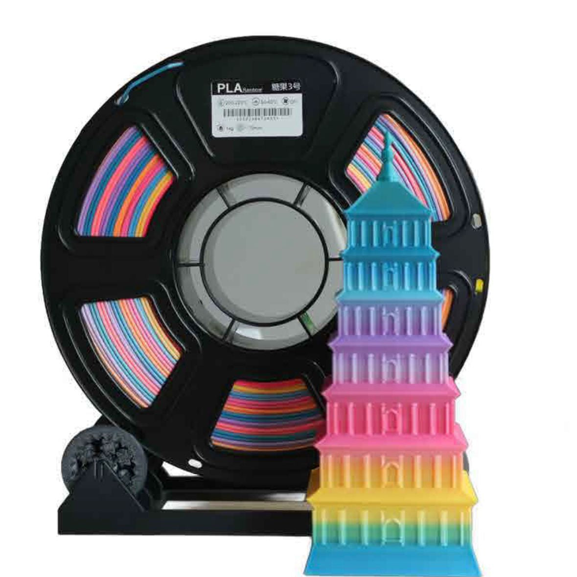 PLA Filament PLA PRO Rainbow blaze filament 1.75mm 3D multi color filament 1kg
