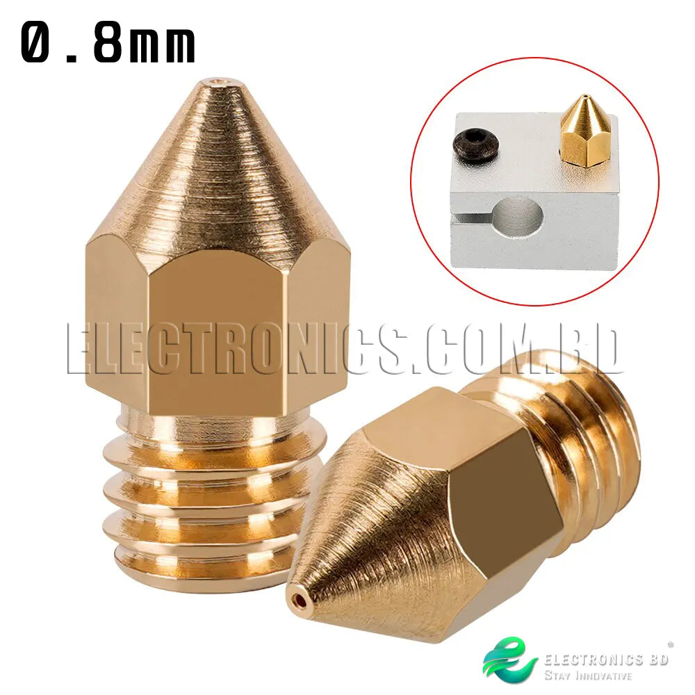 MK8 Brass Nozzle for 3D Printer