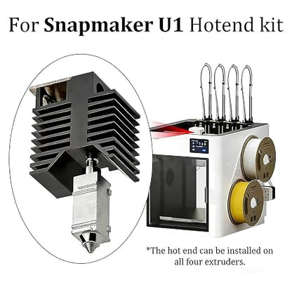 Snapmaker U1 Hotend Replacement 0.4mm Pre Installed Thermistor Ceramic Heater Block 3D Printer Parts