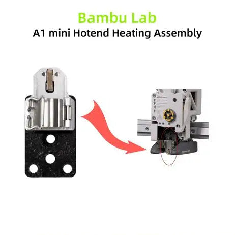 Hotend Heating Assembly for Bambu Lab A1/A1 Mini  Hotend Heating Component Mounting