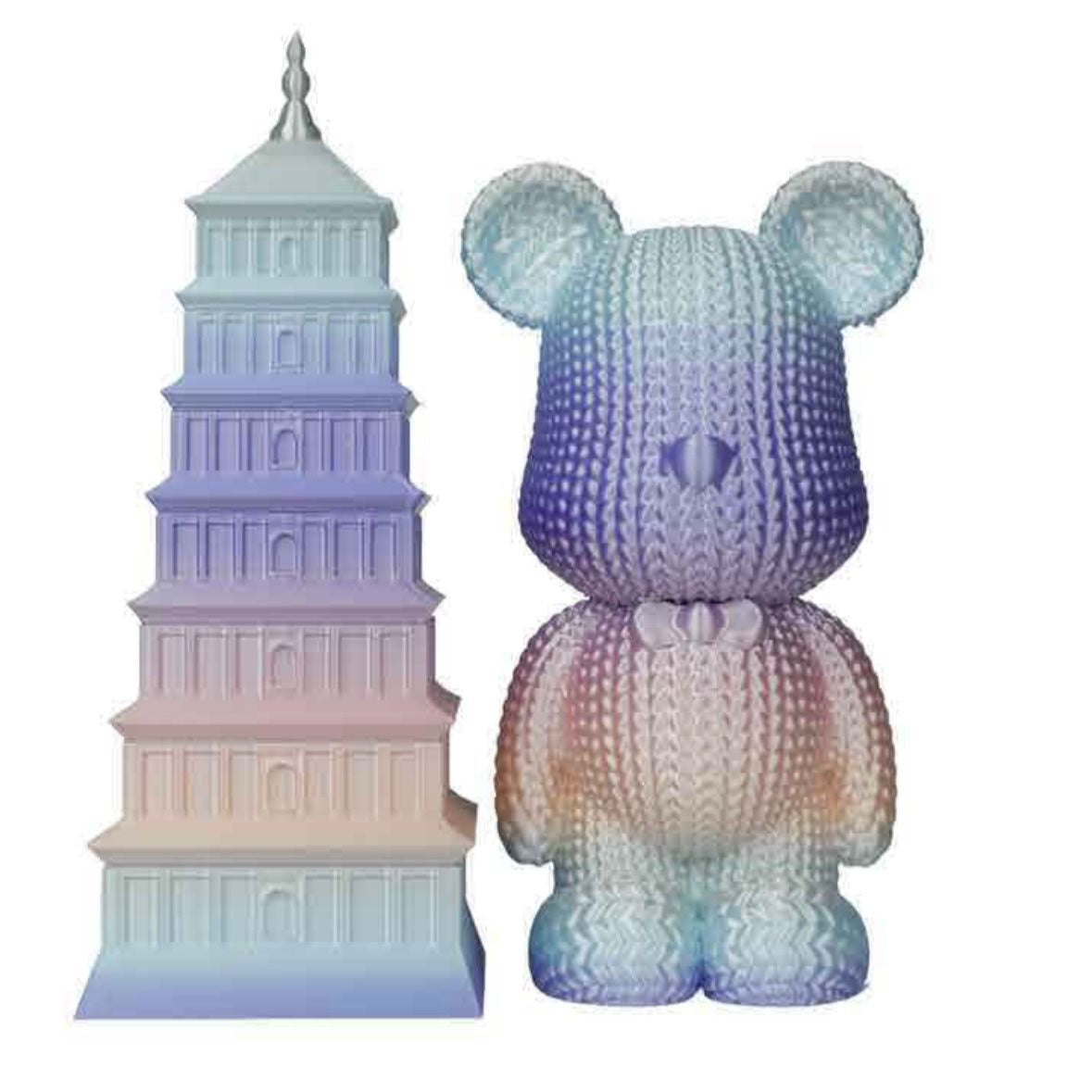 PLA Filament PLA PRO Rainbow blaze filament 1.75mm 3D multi color filament 1kg