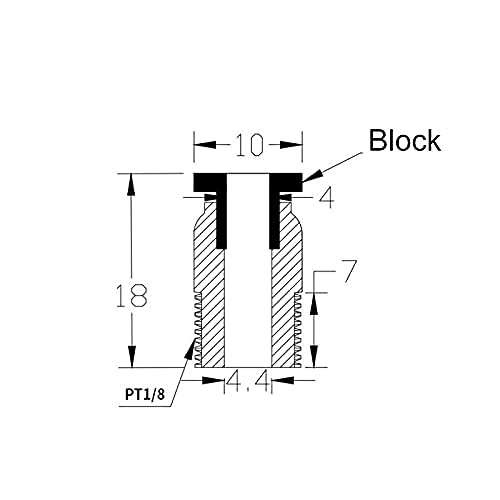 Extruder Pneumatic Knob PC4-M10