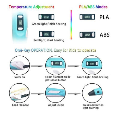 3D Pen with LCD Display 2.0