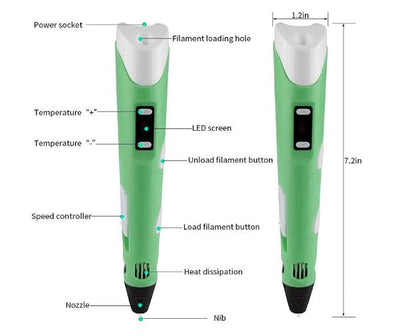 3D Pen with LCD Display 2.0